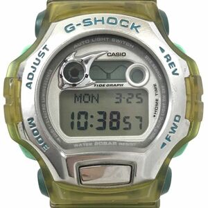 CASIO カシオ G-SHOCK ジーショック 腕時計 クオーツ WCCS 世界サンゴ礁保護協会 マンタ DWM-100WC イエロー スケルトン 電池交換済 動作OK