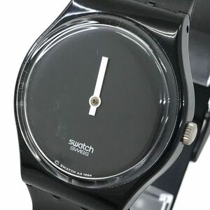 Swatch スウォッチ 腕時計 GB162 クオーツ コレクション コレクター 個性的 シンプル おしゃれ 軽量 軽い ブラック 電池交換済 動作確認済
