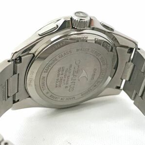 美品 CASIO カシオ OCEANUS オシアナス 腕時計 OCW-T2600-1A 電波ソーラー タフソーラー マルチバンド6 チタン クロノグラフ ブルー 動作OKの画像5