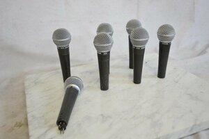 K●【現状品】SHURE SM58 ダイナミックマイク 7本セット① シュア