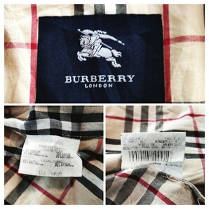 BURBERRY LONDON ①【高級品質 英国製】バーバリーロンドン キルティング ジャケット アウター ノバチェック 白 made in ENGLAND 男女兼用の画像7