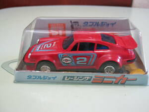 Meiji[ double Joy racing minicar Porsche 911 Carrera RSR turbo /1970 period. chewing gum attaching Shokugan plastic / bag zen my attaching / Hong Kong made ]