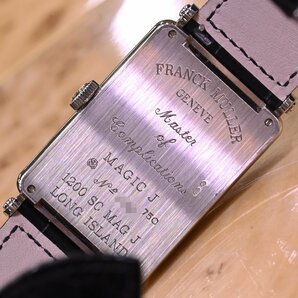 本物 新品同 フランクミュラー 極希少 K18WG ダイヤモンド ジョーカー ロングアイランド メンズウォッチ 金無垢自動巻腕時計 箱 国内保証書の画像7