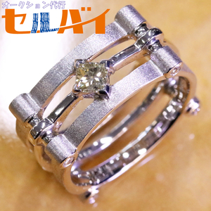  genuine article new goods same i-nos ultimate rare original diamond K18 white gold mechanical ring 17.5 number men's jewelry E-NO*S