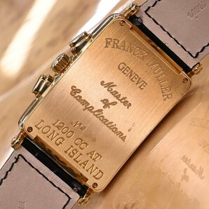 本物 極上品フランクミュラー 国内正規品 K18ゴールド 1200CCAT ロングアイランド クロノグラフ メンズウォッチ 紳士自動巻時計 箱 保証書の画像7