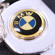 本物 極上品 BMW 極希少 銀無垢 スターリングシルバー925 エンブレム キーリング 鍵型キーホルダー バッグチャーム 元箱付 ビーエムダブル_画像2