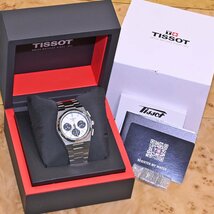 本物 新品 TISSOT PRX オートマティック クロノグラフ シースルーバック メンズウォッチ 男性用自動巻腕時計 保存箱 ギャラ 冊子付 ティソ_画像10