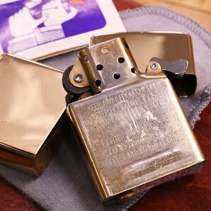 本物 ZIPPO 金無垢 18K Bradford.PA C番 オイルライター 78.8ｇ 喫煙具 純正木箱 カバー 冊子付 ジッポー K18 イエローゴールド 750 18KTの画像5