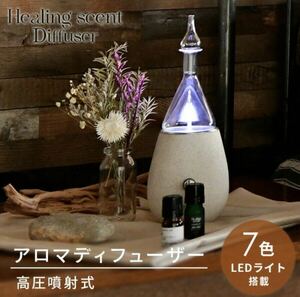 【新品未使用】YAMAZEN 山善 ヒーリングセント Healing scent LNFS-005-WH ネブライザー式アロマディフューザー 高圧分布式