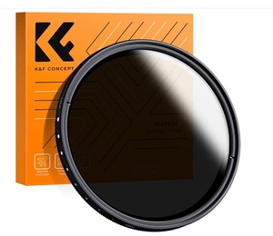 K&F Concept 52mm 可変NDフィルター ND2-ND400レンズフィルタ 減光フィルター 超薄型 カメラ用フィルタ+極細繊維布（52mm ND Filter）