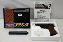 ★中古品★ マルゼン ガスガン ワルサー NEW PPK/S ブローバック サイレンサー付き （60424031804453MI）_画像1