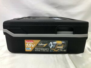 □未開封品□makita　充電式インパクトドライバ　TD173DGXFY　イエロー　セット品　バッテリ2個・充電器付（10424030804129WY）