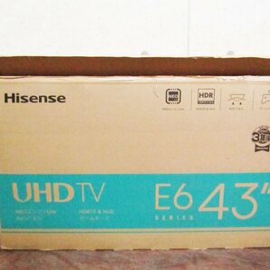 ■展示品■未使用品■Hisense/ハイセンス■4K液晶テレビ■43V型■NEOエンジンLite搭載■ADSパネル■2022年製■43E6G■kdnn2158kの画像5