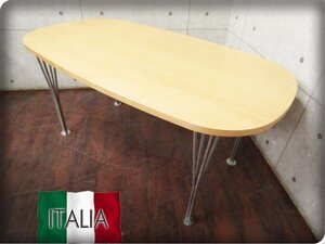 ■ITALIA/イタリア■Arne Jacobsen/アルネ・ヤコブセン■スーパー楕円テーブル/B-TABLE/Bテーブル■ダイニングテーブル■ft8801-1m