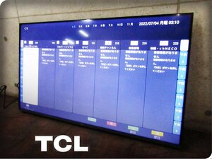 ■展示品■未使用品■TCL■4Kチューナー内蔵液晶カラーテレビ■C636シリーズ■43V型■マイクロディミング技術■2022年製■43C636/kdnn2201k