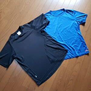 adidas cimalite　Ｔシャツ　 uniqloドライ　Ｔシャツ　Lサイズ　セット