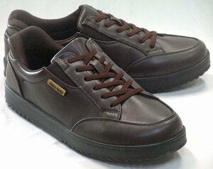  бесплатная доставка Arnold Palmer AP0091 скользящий Fit прогулочные туфли насыщенный коричневый 28.0cm 4E широкий водонепроницаемый туфли без застежки casual джентльмен обувь 