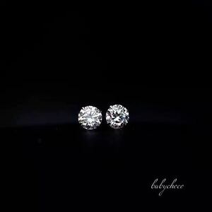  one bead diamond manner lady's earrings 