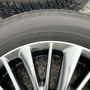 バリ溝 美品 225/60R17 YOKOHAMA/BluEarth E51A 22年製 トヨタ 30系後期 アルファード 純正 17インチ 4本セット の画像7