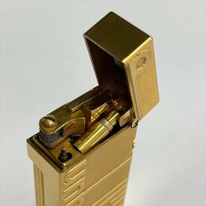 Dunhill ダンヒル ローラー式 ガスライター スクエア ロゴ ゴールド スイス製 喫煙具 着火確認済み 美品の画像9
