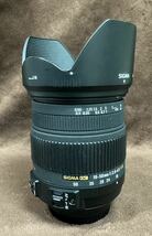 SIGMA 18-50mm F2.8-4.5 DC OS HSM フィルター径67mm ニコン用(for NIKON) 純正フード・社外品前後キャップ付き_画像10