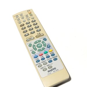 F 　保証有り　良品　送料無料　三洋電機　 テレビリモコン　 RC-476