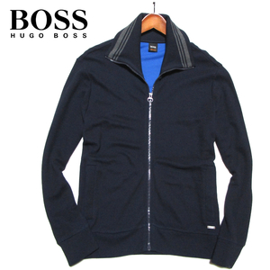 【ヒューゴ・ボス】 ピケスウェット　トラックジャケット　ストレッチ　サイズL　フルジップジャージ　BOSS HUGO BOSS