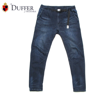 【DUFFER ダファー】 デニムクライミングパンツ　ストレッチ　サイズM　ウェビングベルト　The DUFFER of St.GEORGE ジョイックス