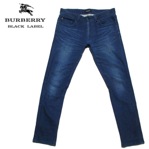 【バーバリーブラックレーベル】 ストレッチデニムパンツ　スリムフィット　ノバチェック袋布　(76)　後期　BURBERRY BLACK LABEL