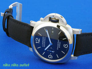 超美品!! PANERAI ルミノール マリーナ eSteel Blu Profondo PAM01157 44mm Y番 22年製 付属品あり!! 送料無料!!