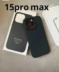 [ новый товар ] оригинальный сменный товар iPhone 15 pro max силиконовый чехол черный 