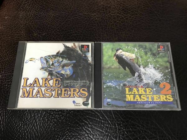 ★ 送料無料 PS1 釣りゲーム ★ レイクマスターズ 1 + 2 LAKE MASTERS 動作確認済 説明書付き ★