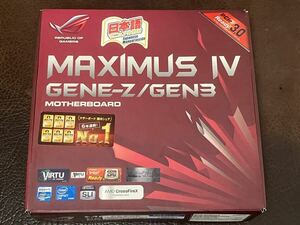 ★ 動作品 bios・windows10起動確認済 箱付き マザーボード 第二世代・第三世代CPU対応 ★ ASUS MAXIMUS Ⅳ GENE-Z/GEN3 LGA1155 Micro ATX