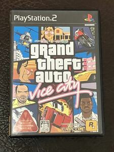 ★ 送料無料 PS2 ★ グランド セフト オート バイスシティ grand theft auto vice city 動作確認済 説明書付き シール・ポスター付き ★