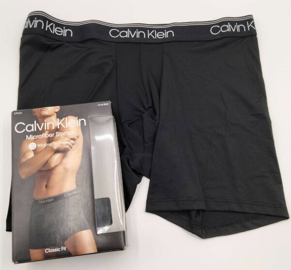 【Lサイズ】Calvin Klein(カルバンクライン) ボクサーパンツ ブラック 1枚 メンズボクサーパンツ 男性下着 NB2570