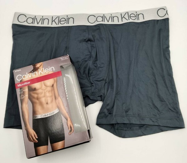 【Lサイズ】Calvin Klein(カルバンクライン) ボクサーパンツ ティールグリーン 1枚 メンズボクサーパンツ 男性下着 NP2214O