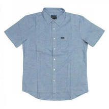 【Ｍサイズ】 Brixton Charter Oxford Shirts-Blue ブリクストン_画像1