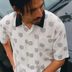 【Mサイズ】BRIXTON x INDEPENDENT TRIAL SS WOVEN SHIRTS ブリクストンの画像4