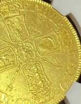 【1円スタート】1701 イギリス ウィリアム3世５ギニー金貨 NGC AU DETAILS エリザベス ウナとライオン銀貨コインではない　入手困難品_画像8