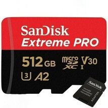 マイクロSDカード Extreme Pro 512GB_画像1