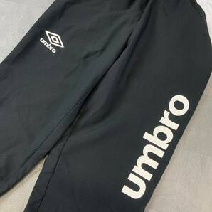 極美品 umbro アンブロ ナイロンジャージ 上下 セットアップ メンズ Oサイズ ブラック イエロー スポーツの画像5