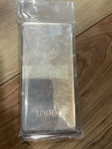 【入手困難】徳力　徳力本店　銀　銀地金　インゴット　１kg　シルバー　silver　純銀　999.9　1000g　ゆうパック