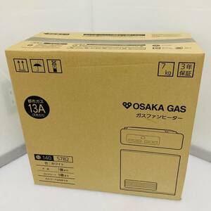  未開封保管品 OSAKA GAS ガスファンヒーター 都市ガス 13A N140 5782 ホワイト/Y035-14
