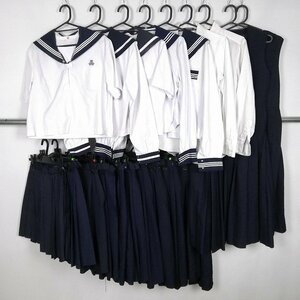 セーラー服 ブラウス スカート ジャンパースカート 1円 中古 制服 学生服 香川三野津中学 セット 詰合わせ 39CS-508 DF