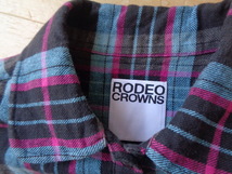 RODEO CROWNS　コットン100%　シャツカラー　半袖ブラウス　S　美品♪　可愛い(^^♪_画像3