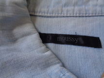 MOUSSY　コットン100%　メンズ　ワークシャツ/ウエスタンシャツ　ジーンズ素材　レース合わせ　フリー_画像4