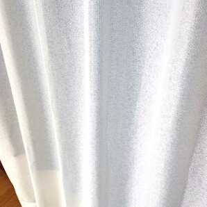 新品 防炎エコミラーレースカーテン １００X１００cm ２枚組 遮熱 断熱 無地の画像6