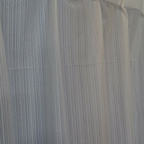 新品 ミラーレースカーテン １００X１００cm ２枚組 アクオス アイボリーの画像7