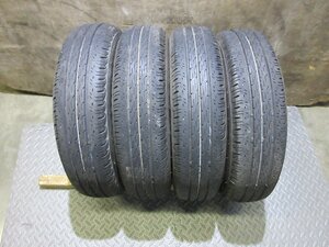 7684N1E○　145/80R12 80/78N LT　タイヤ 4本 ブリヂストン Ecopia R680 2017年製　バリ山 【本州四国九州送料無料】