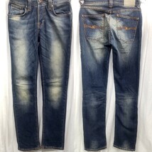 Nudie Jeans GRIM TIM スリムストレート 30 ストレッチデニム ヌーディージーンズ イタリア製 _画像1